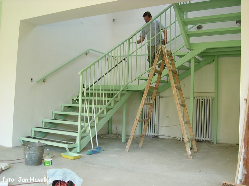 63. Stavba vnitřního schodiště